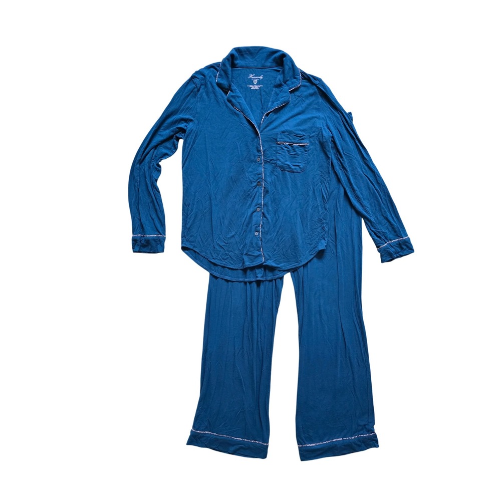 Victoria's Secret Heavenly Modal Long Blue Pajama Set Size Small